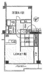 藤和しらさぎハイタウンＢの物件間取画像